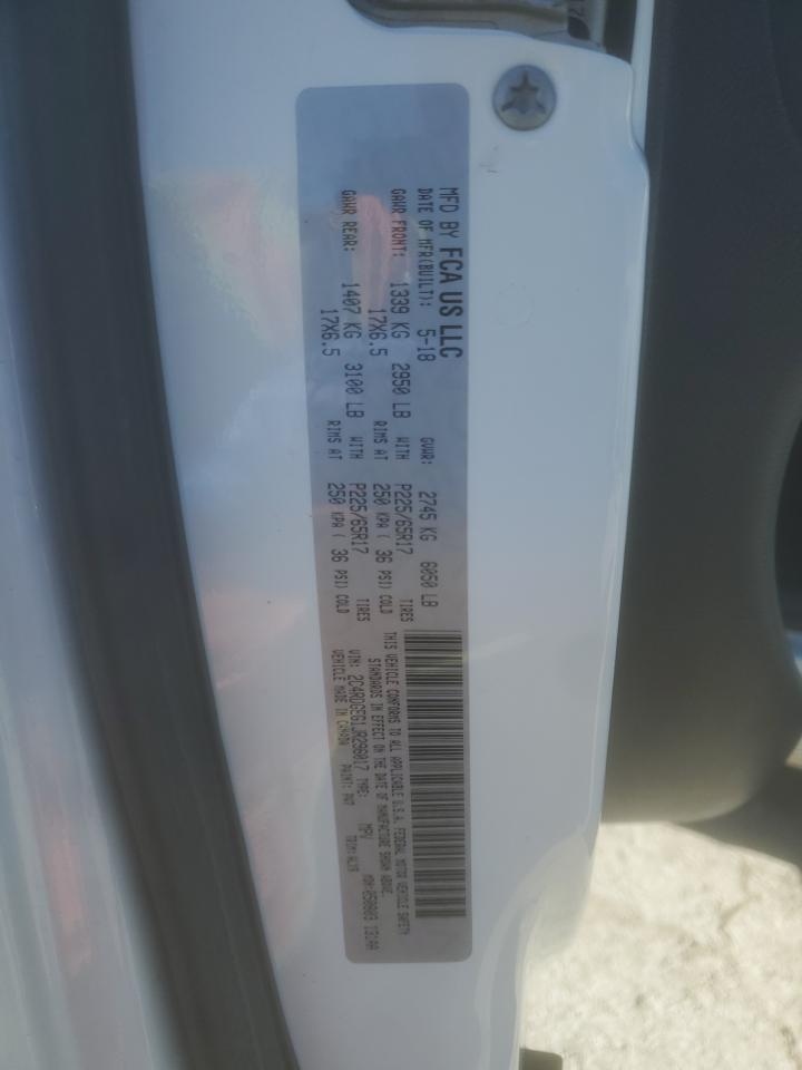 2018 Dodge Caravan VIN 2C4RDGEG1JR296017 Copart auction photo, side / front end damage thumbnail 15