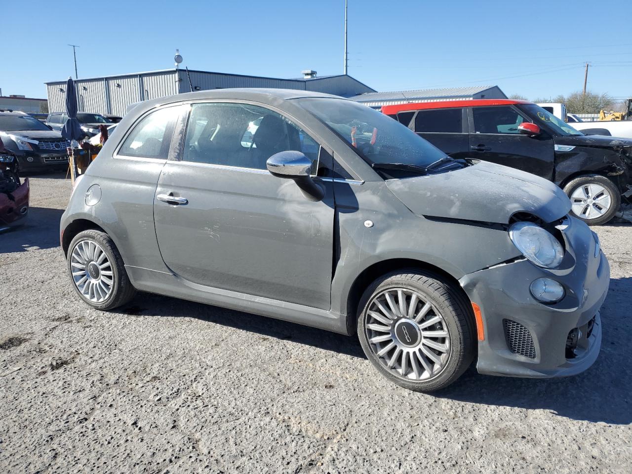 2019 Fiat 500 VIN 3C3CFFCH7KT865980 Copart auction photo, front end damage thumbnail 4