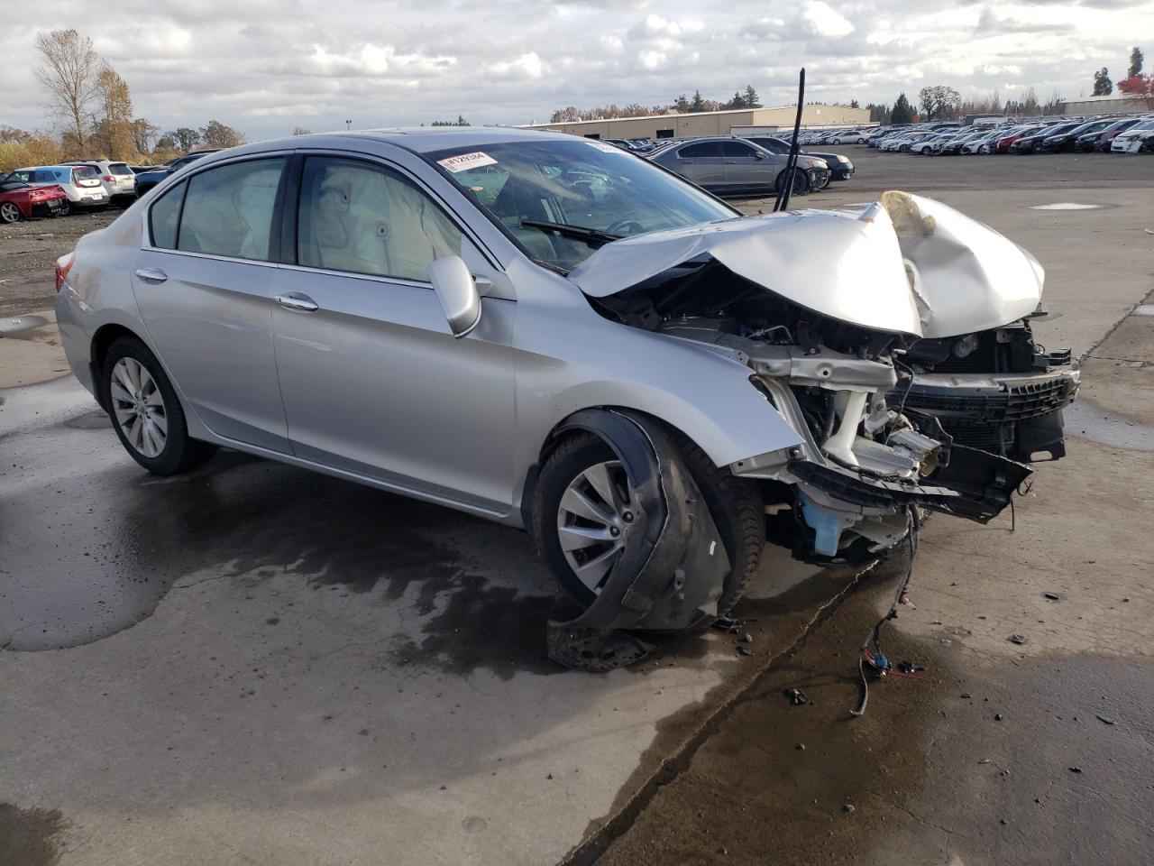 2015 Honda Accord VIN 1HGCR3F81FA030047 Copart auction photo, front end damage thumbnail 4