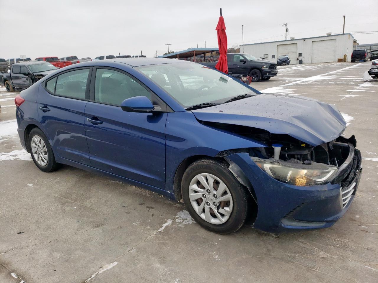 2017 Hyundai Elantra VIN 5NPD74LF3HH125867 Copart auction photo, front end / rear end damage thumbnail 4