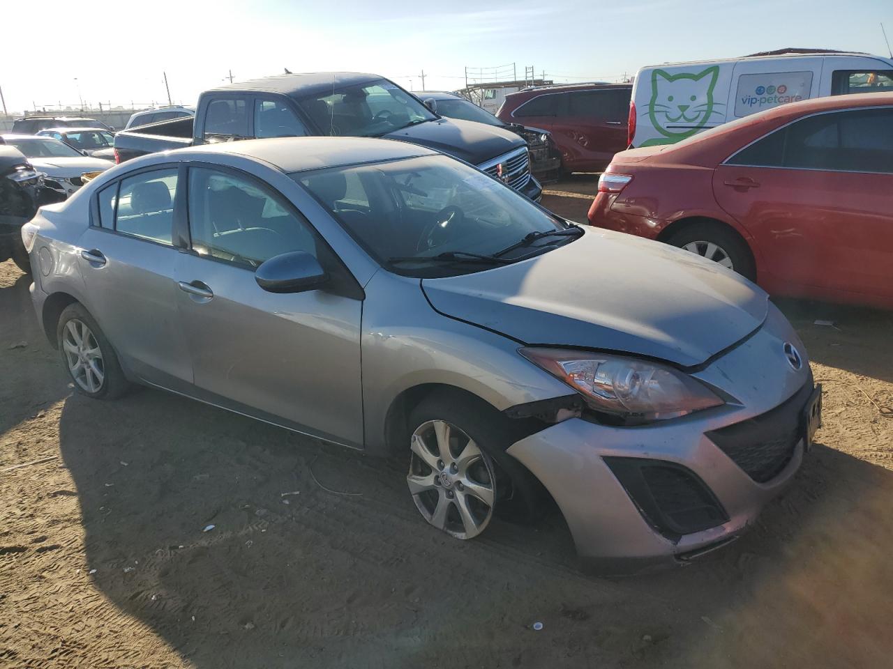 2010 Mazda 3 VIN JM1BL1SF3A1250500 Copart auction photo, all over damage thumbnail 4