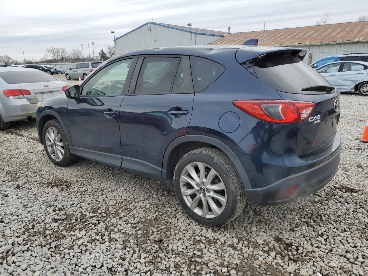 2015 Mazda CX-5 VIN JM3KE4DY5F0445433 Copart auction photo, top/roof / front end damage thumbnail 2