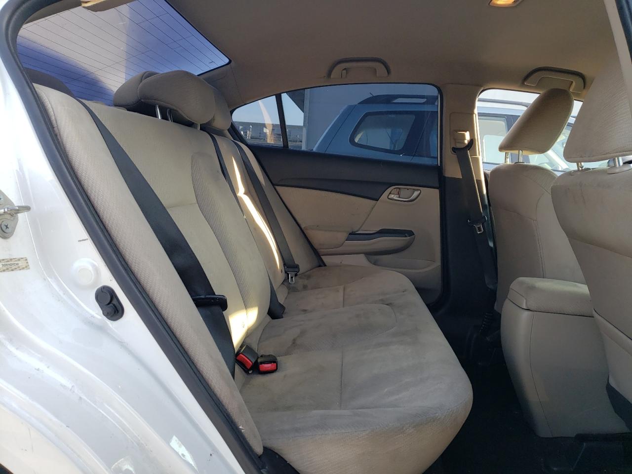 2013 Honda Civic VIN 2HGFB2F60DH552449 Copart auction photo, all over damage thumbnail 10