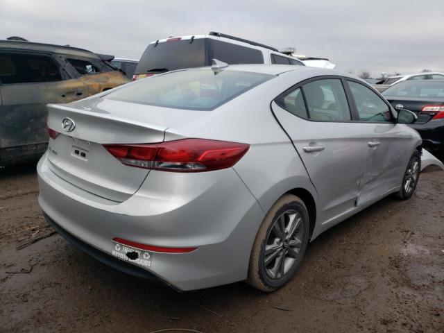 2017 Hyundai Elantra VIN 5NPD84LF3HH048253 Copart auction photo, front end / side damage thumbnail 3