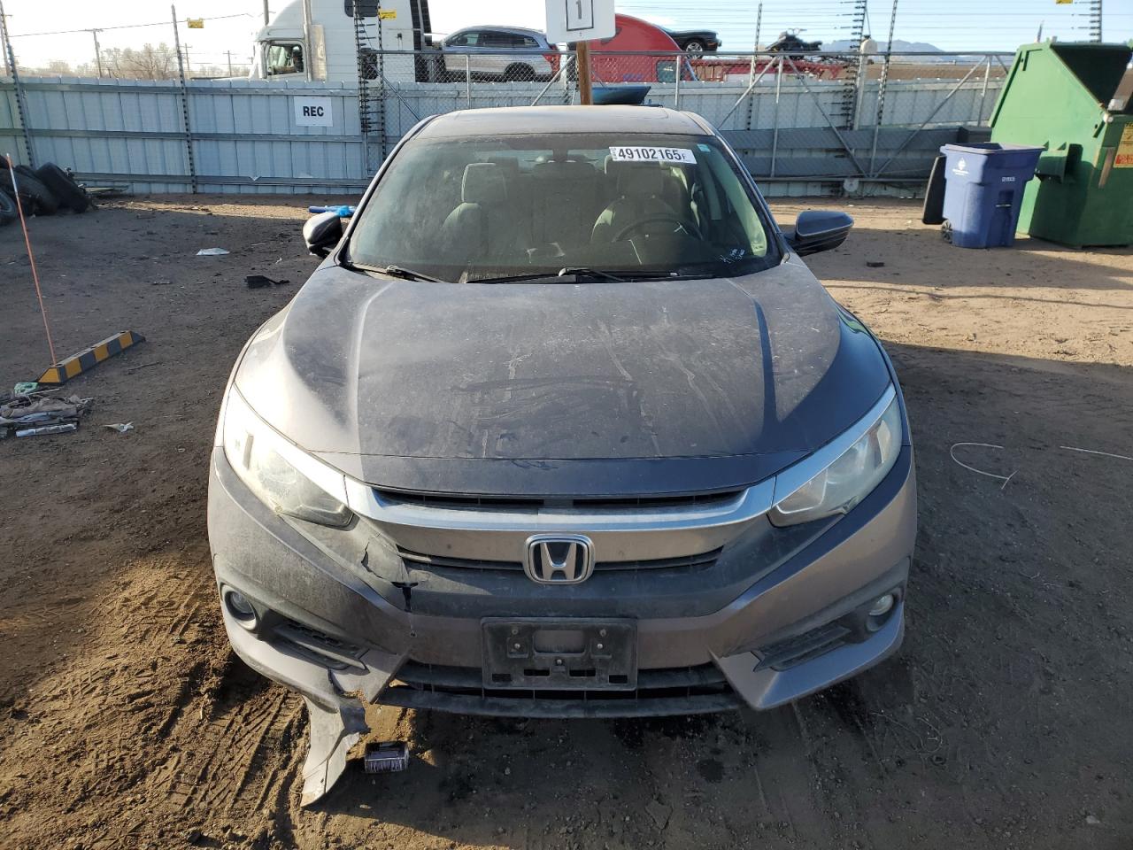2018 Honda Civic VIN 2HGFC1E39JH643603 Copart auction photo, rear end / front end damage thumbnail 5