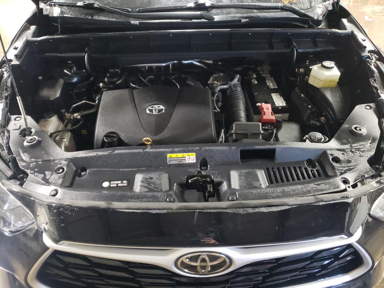 2022 Toyota Highlander VIN 5TDGZRBH4NS195102 Copart auction photo, all over / top/roof damage thumbnail 11