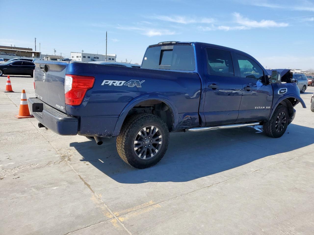 2018 Nissan Titan VIN 1N6AA1F43JN513987 Copart auction photo, front end damage thumbnail 3