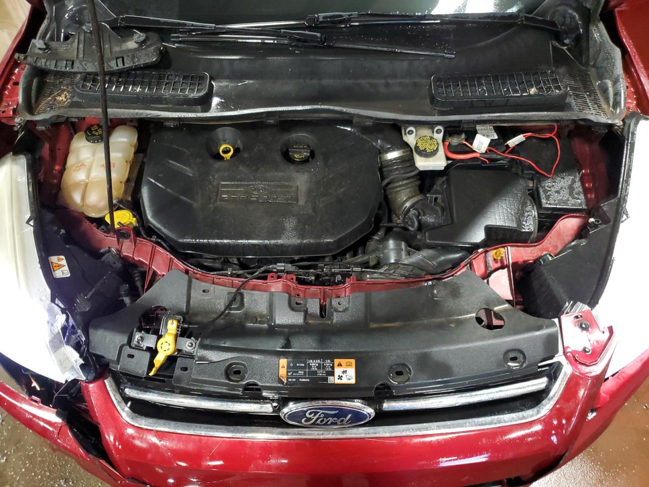 2014 Ford Escape VIN 1FMCU9J96EUA91452 Copart auction photo, front end / mechanical damage thumbnail 12