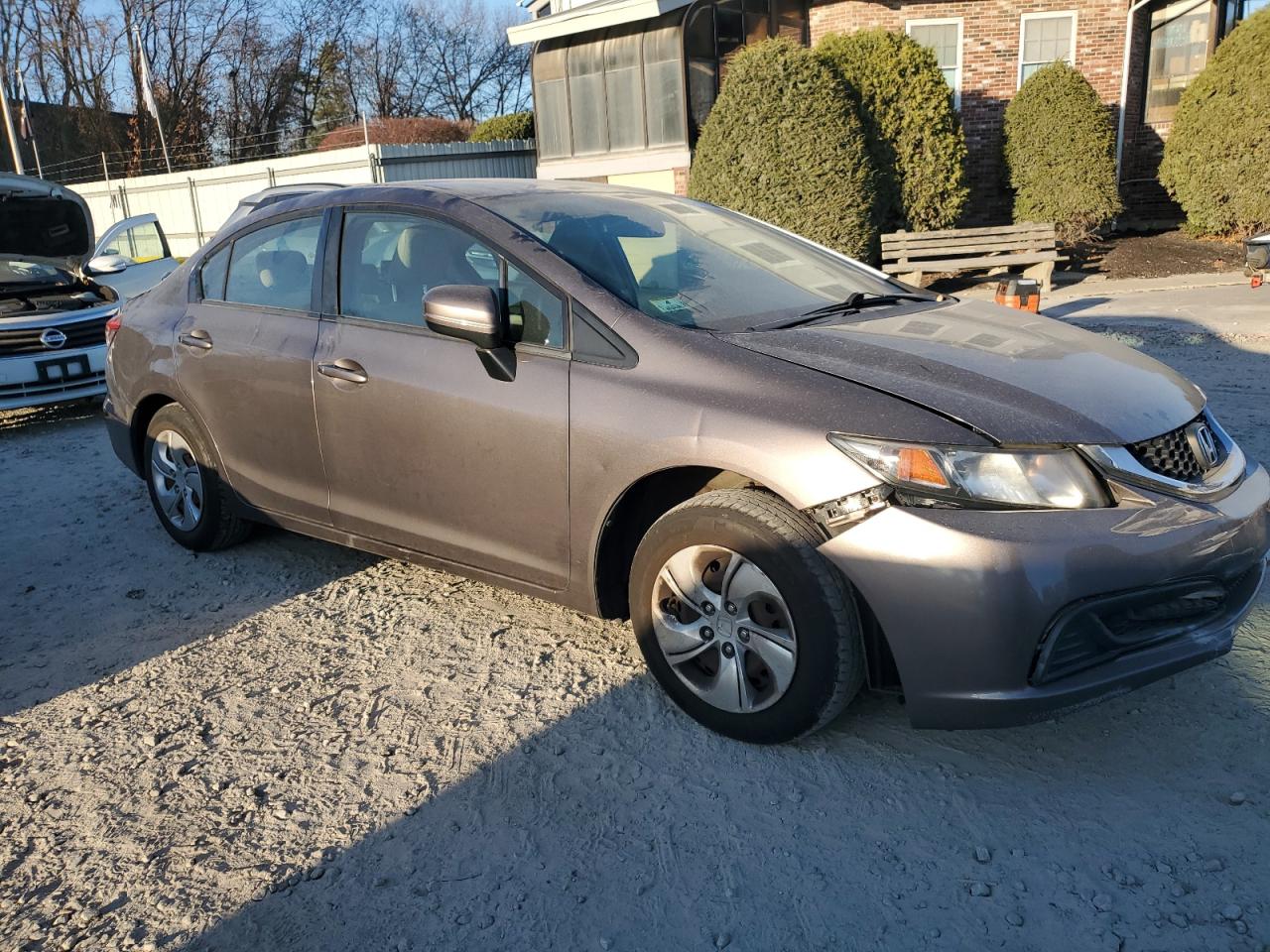2015 Honda Civic VIN 19XFB2F58FE024419 Copart auction photo, side damage thumbnail 4