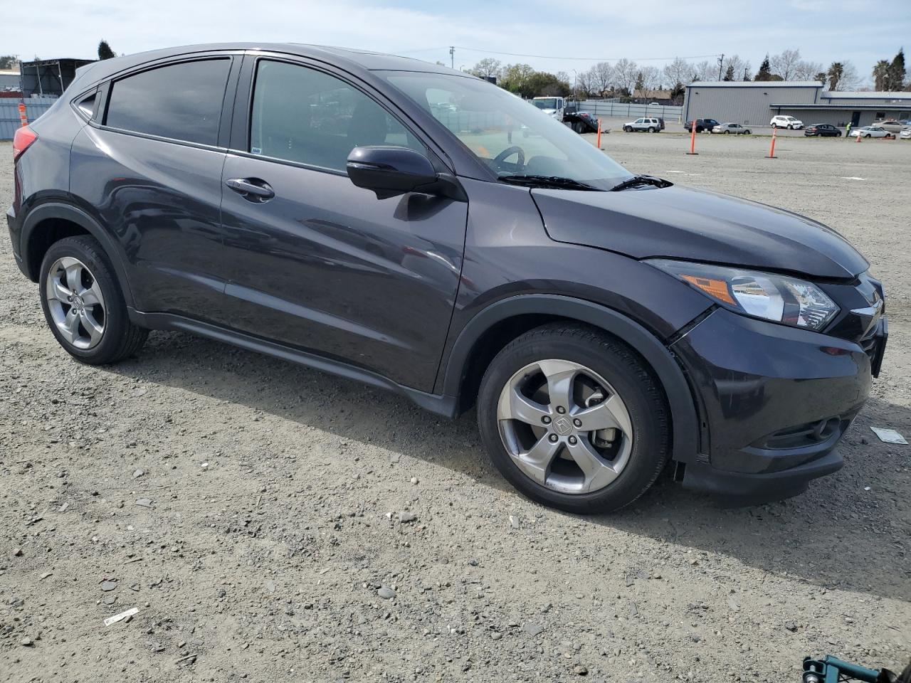 2017 Honda HR-V VIN 3CZRU5H56HG707047 Copart auction photo, front end / side damage thumbnail 4