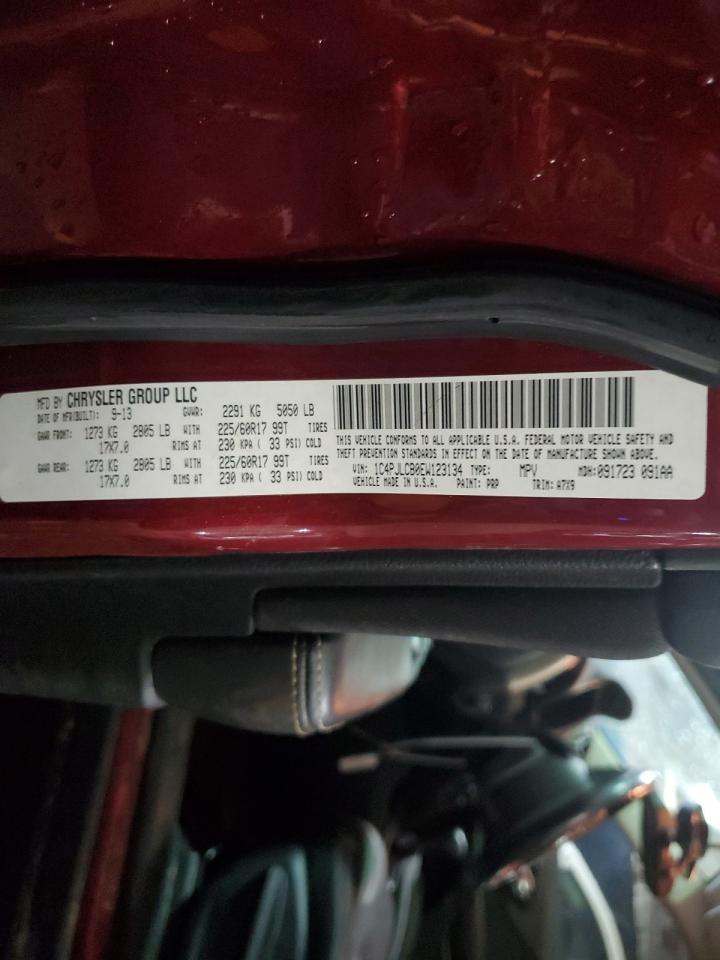 2014 Jeep Grand Cherokee VIN 1C4PJLCB0EW123134 Copart auction photo, front end / mechanical damage thumbnail 13