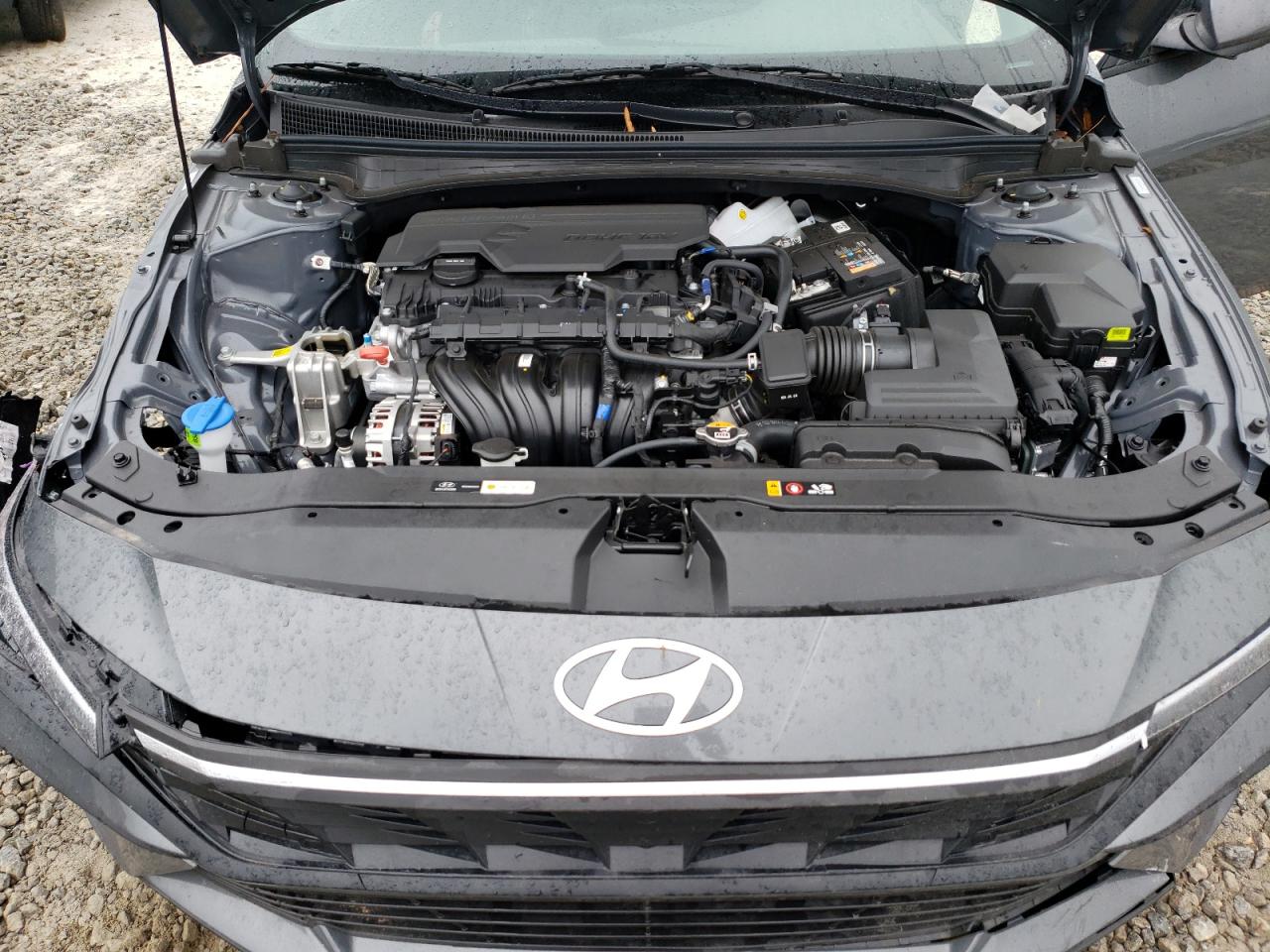 2024 Hyundai Elantra VIN KMHLM4DG0RU838479 Copart auction photo, front end / side damage thumbnail 11