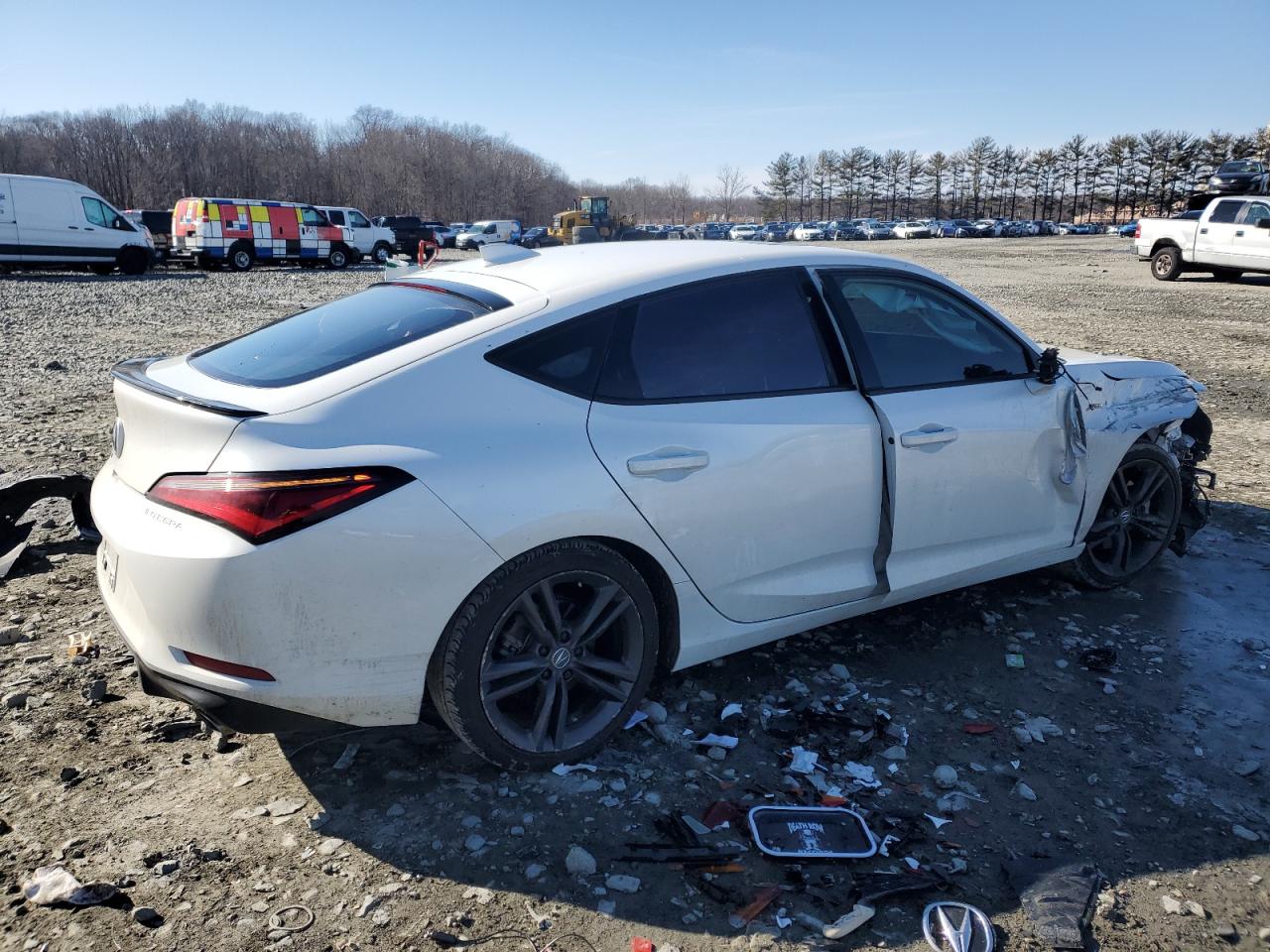 2025 Acura Integra VIN 19UDE4H32SA002498 Copart auction photo, side / front end damage thumbnail 3