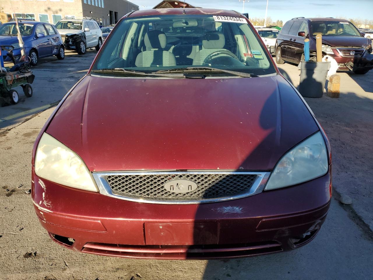 2006 Ford Focus VIN 1FAFP34N46W120201 Copart auction photo, front end / minor dent/scratches damage thumbnail 5