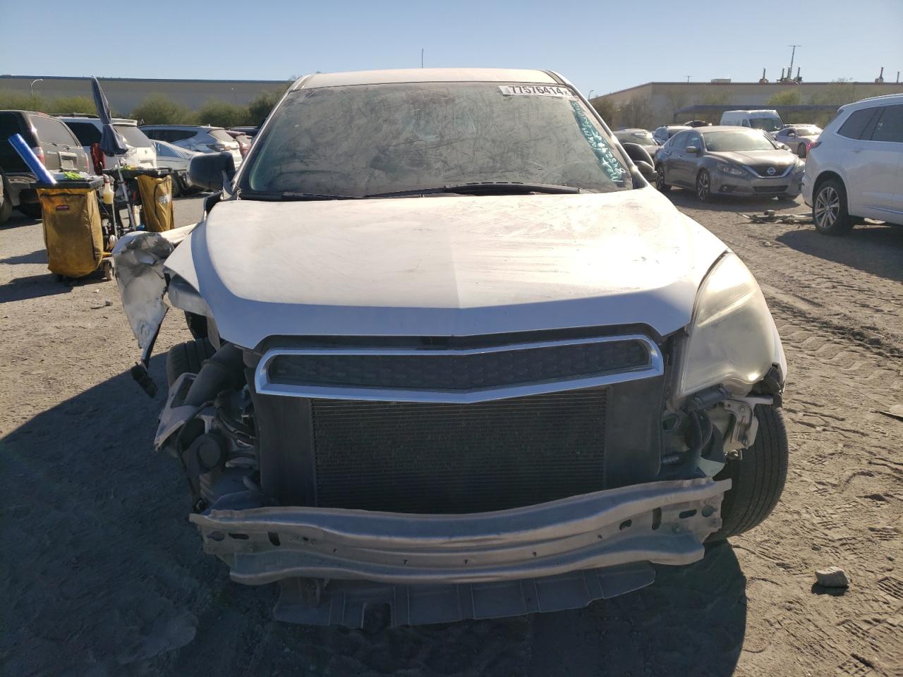 2012 Chevrolet Equinox VIN 2GNALBEK8C1337808 Copart auction photo, front end damage thumbnail 5