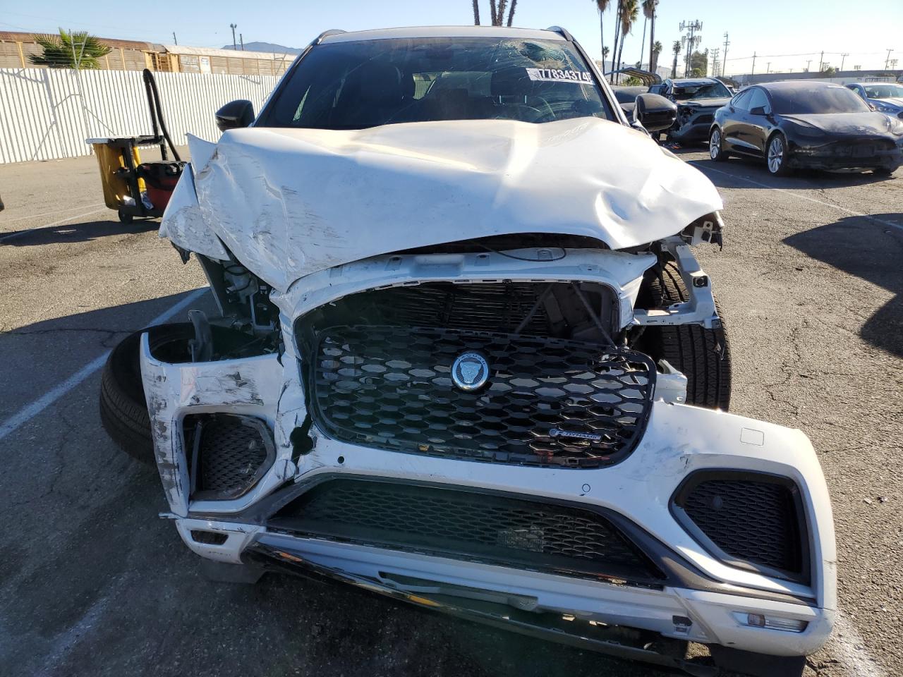 2024 Jaguar F-Pace VIN SADCT2EX6RA736099 Copart auction photo, front end / minor dent/scratches damage thumbnail 5