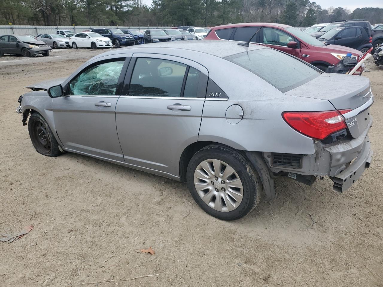 2014 Chrysler 200 VIN 1C3CCBAB8EN123897 Copart auction photo, front end / rear end damage thumbnail 2