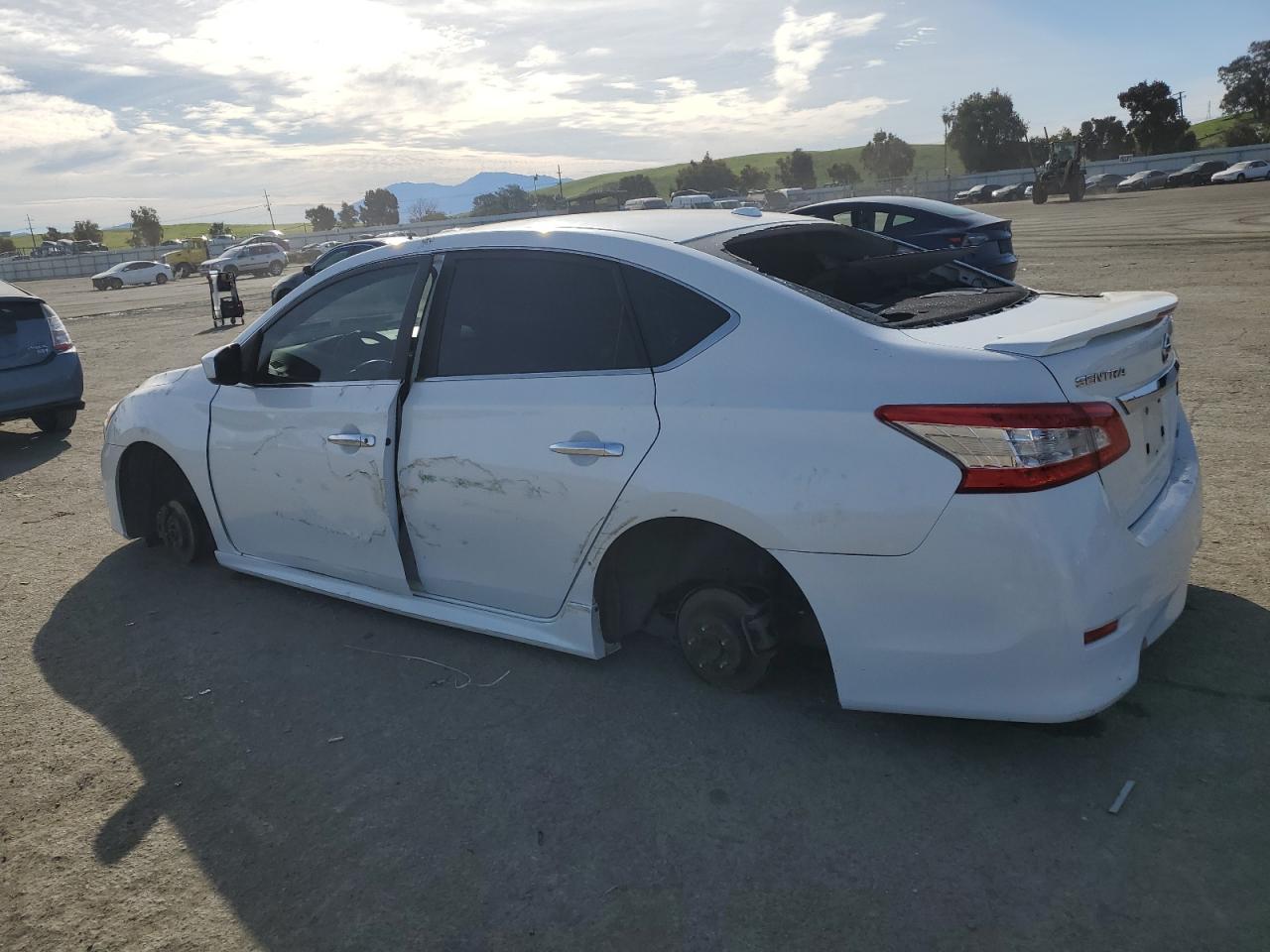 2013 Nissan Sentra VIN 3N1AB7AP3DL763564 Copart auction photo, vandalism / undercarriage damage thumbnail 2
