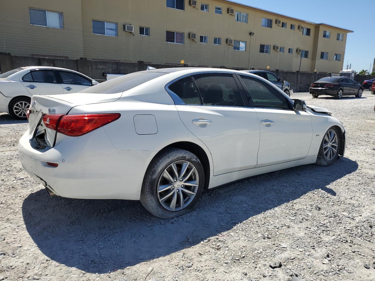 2016 Infiniti Q50 VIN JN1EV7AP0GM303992 Copart auction photo, all over / undercarriage damage thumbnail 3