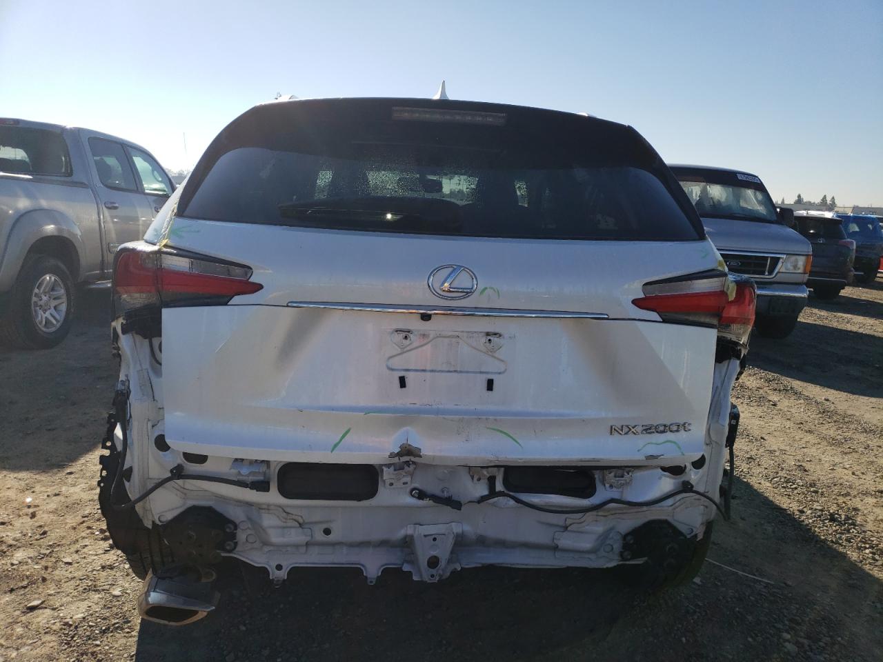 2015 Lexus NX VIN JTJBARBZ7F2031908 Copart auction photo, all over damage thumbnail 6