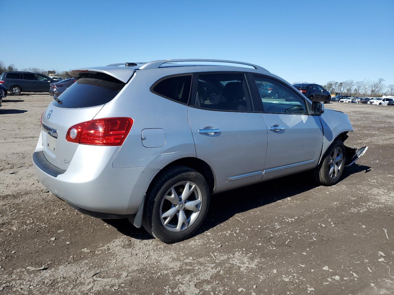 2011 Nissan Rogue VIN JN8AS5MT7BW185216 Copart auction photo, front end / rear end damage thumbnail 3