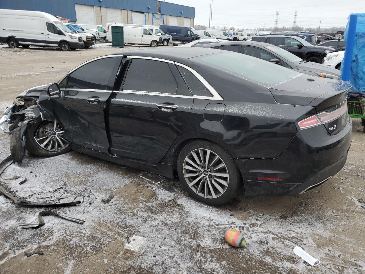 2017 Lincoln MKZ VIN 3LN6L5A95HR659047 Copart auction photo, front end / side damage thumbnail 2