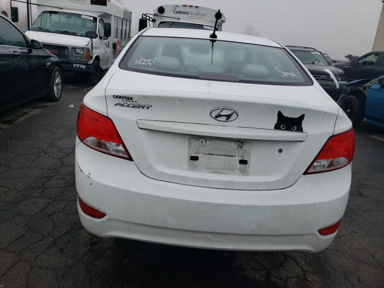 2017 Hyundai Accent VIN KMHCT4AE4HU267311 Copart auction photo, front end damage thumbnail 6