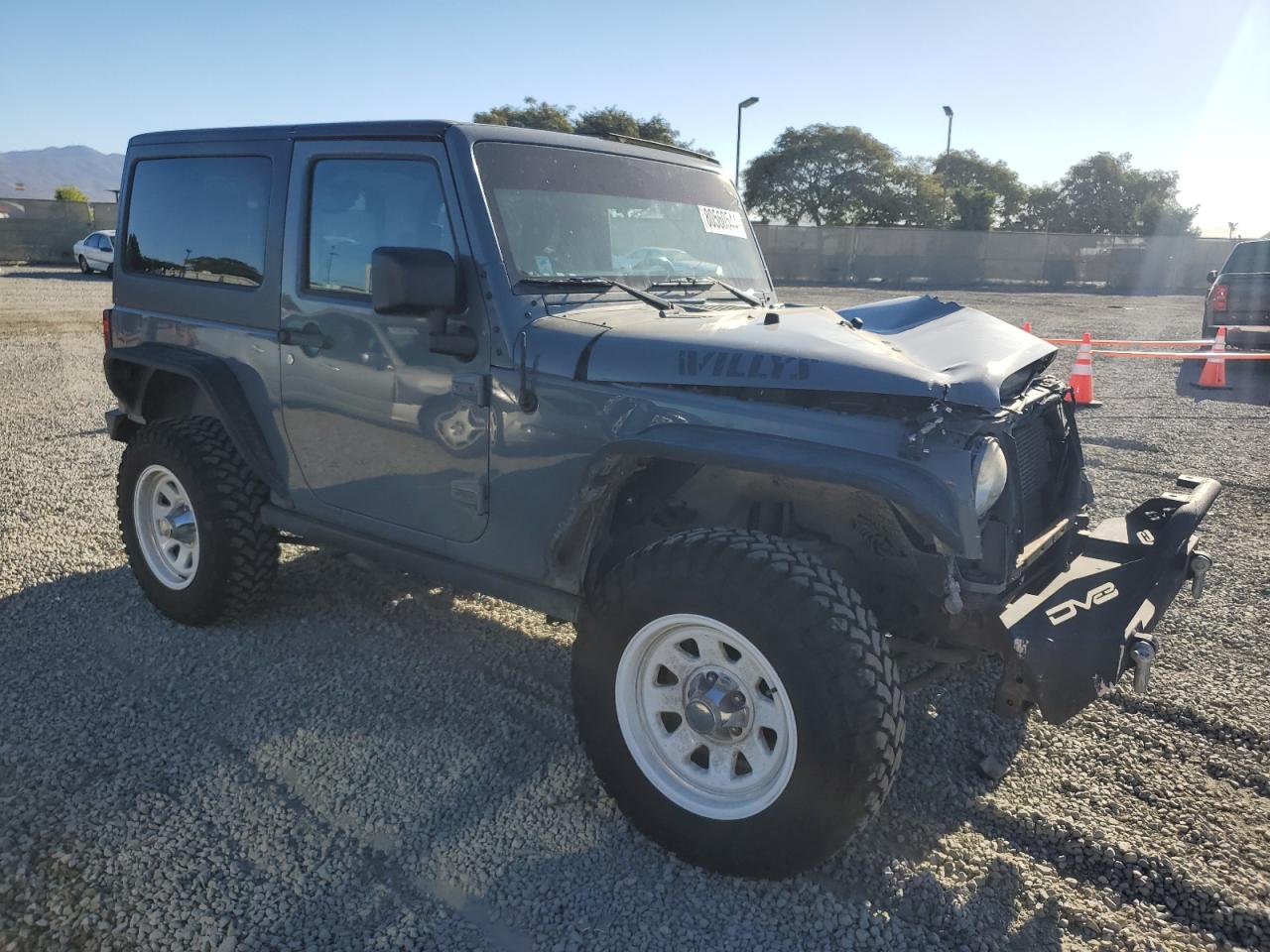 2015 Jeep Wrangler VIN 1C4AJWAG0FL501302 Copart auction photo, front end damage thumbnail 4