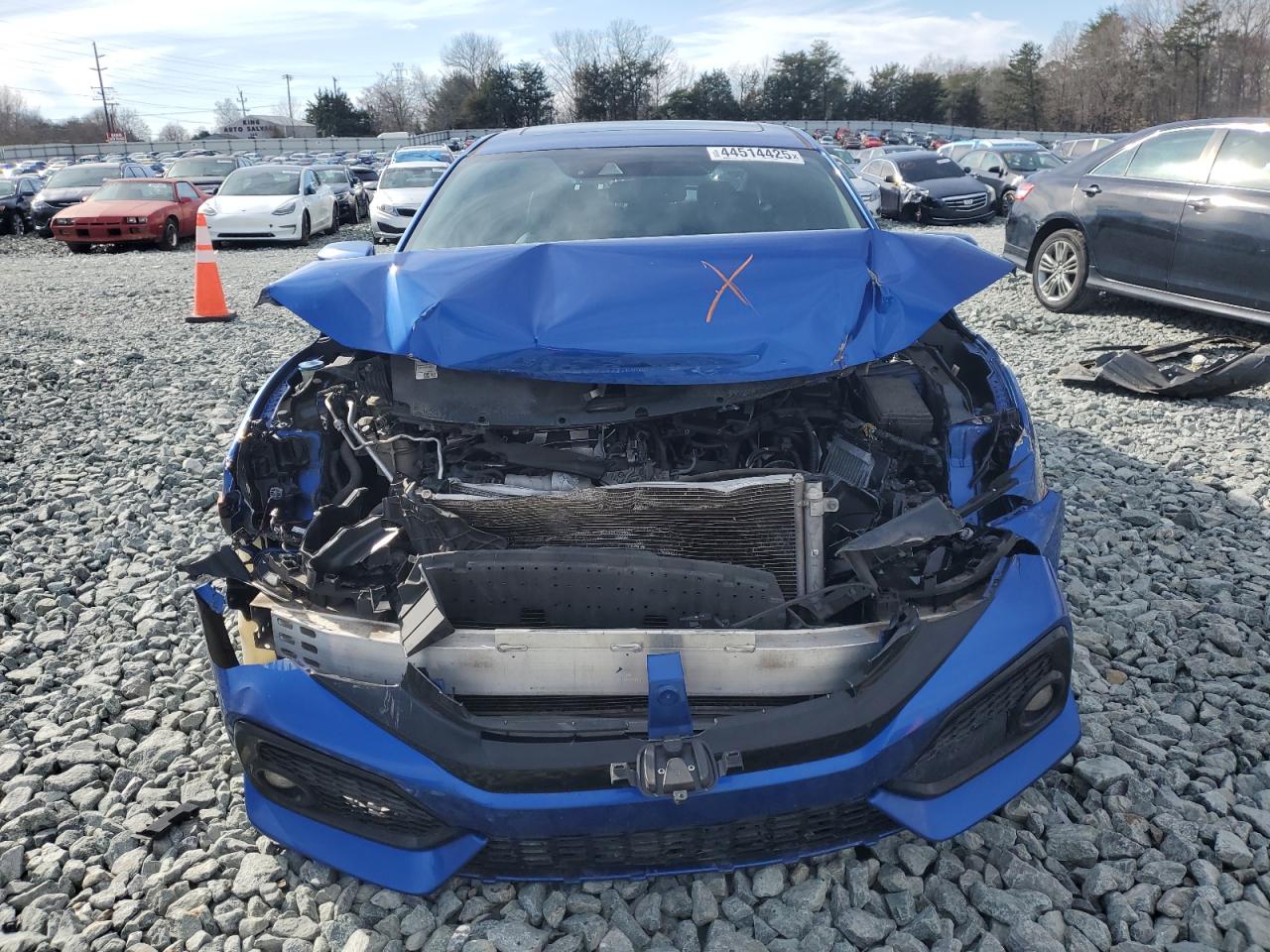 2018 Honda Civic VIN SHHFK7H9XJU419684 Copart auction photo, front end / minor dent/scratches damage thumbnail 5