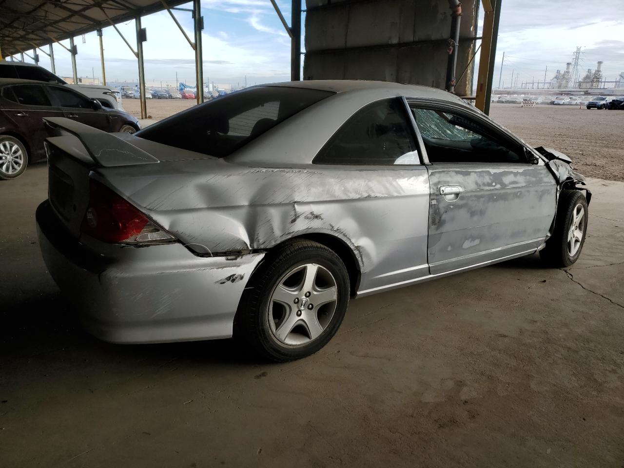 2004 Honda Civic VIN 1HGEM21914L034151 Copart auction photo, all over damage thumbnail 3