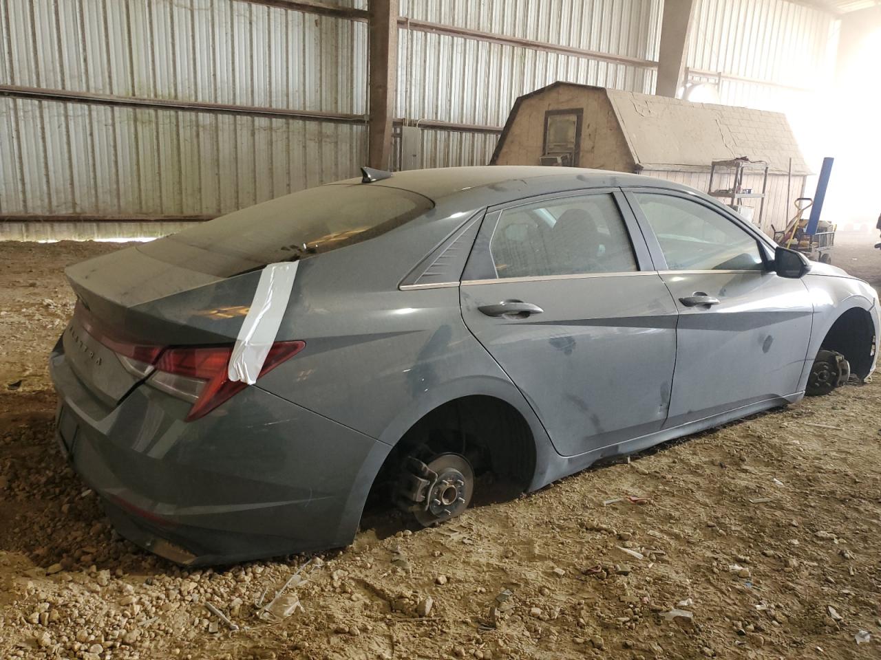 2022 Hyundai Elantra VIN KMHLN4AGXNU282726 Copart auction photo, undercarriage / rear end damage thumbnail 3