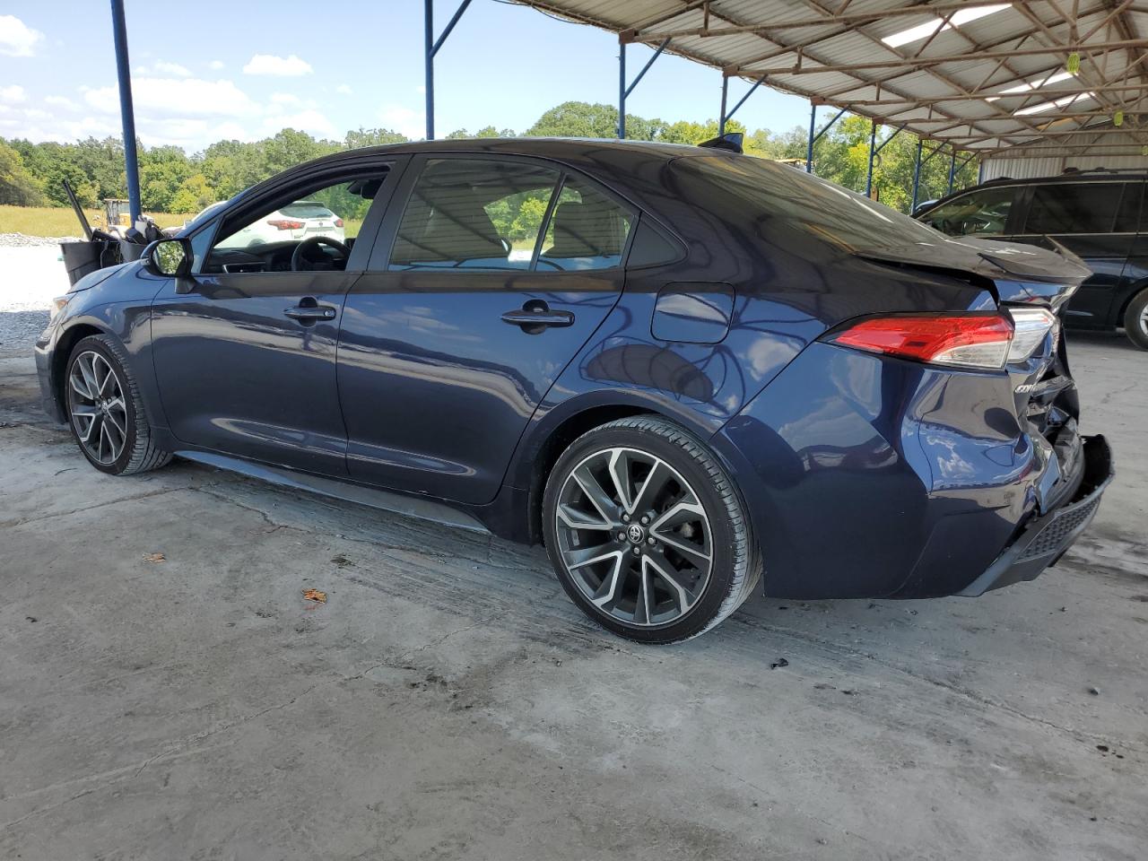 2022 Toyota Corolla VIN 5YFS4MCE3NP130993 Copart auction photo, rear end / minor dent/scratches damage thumbnail 2