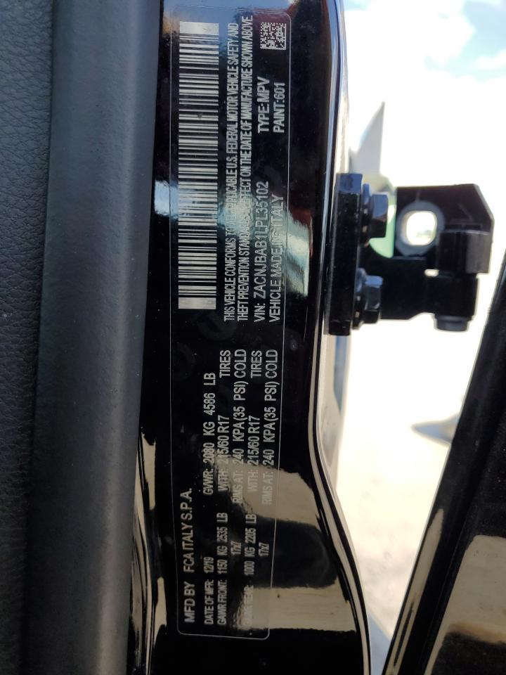 2020 Jeep Renegade VIN ZACNJBAB1LPL35102 Copart auction photo, front end / side damage thumbnail 13