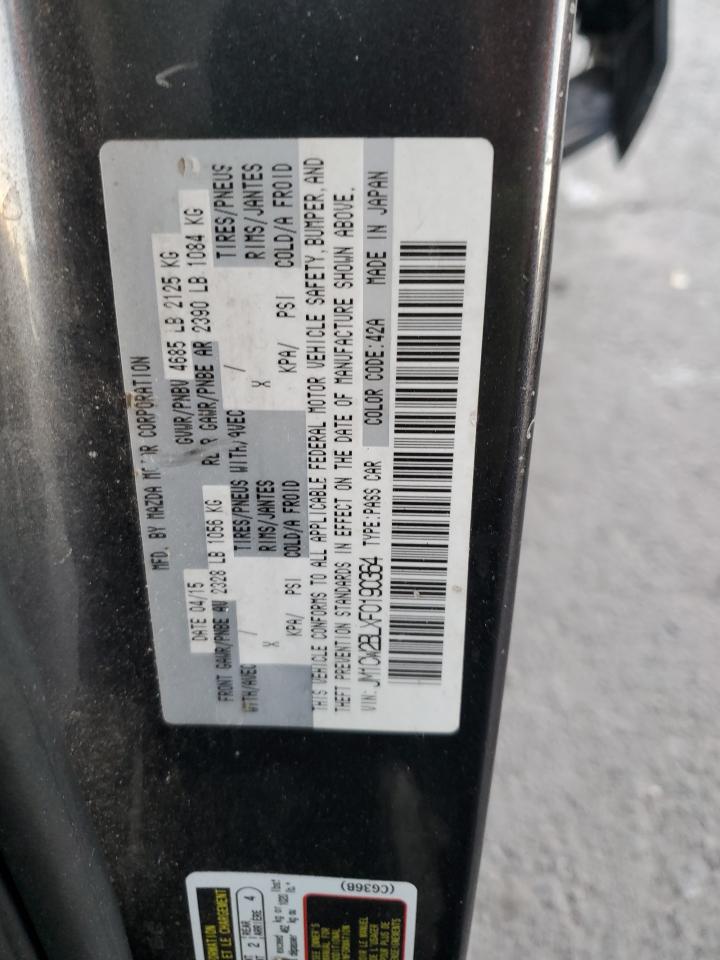 2015 Mazda 5 VIN JM1CW2BLXF0190364 Copart auction photo, front end damage thumbnail 13