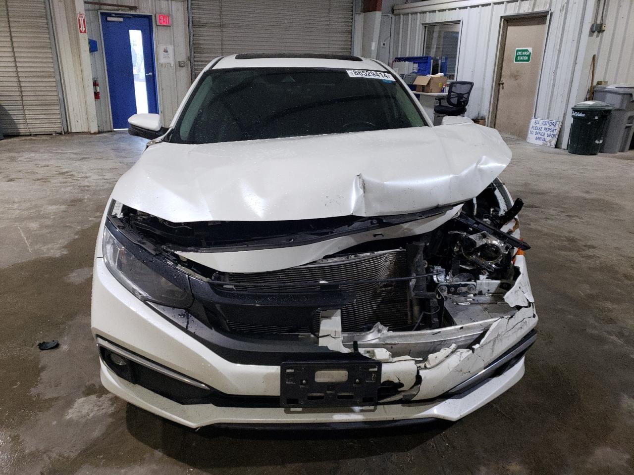 2019 Honda Civic VIN 19XFC1F70KE210197 Copart auction photo, front end damage thumbnail 5