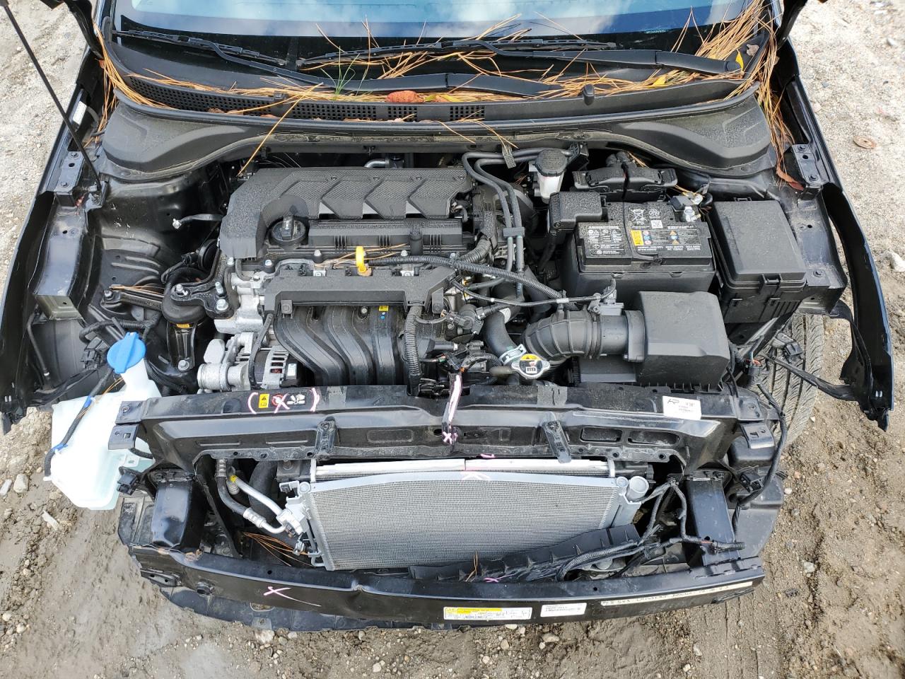 2022 Hyundai Accent VIN 3KPC24A64NE162164 Copart auction photo, front end / minor dent/scratches damage thumbnail 13