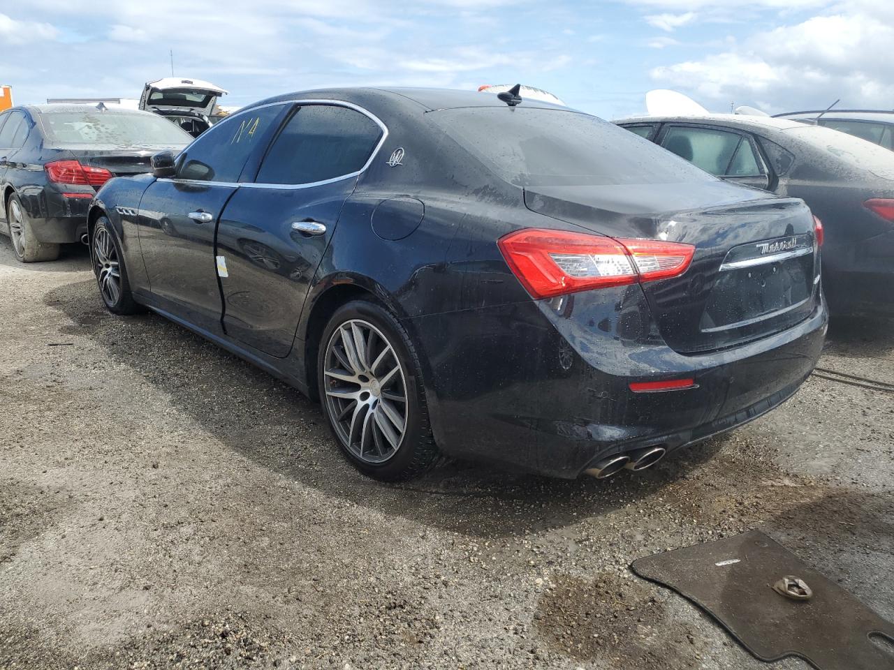2019 Maserati Ghibli VIN ZAM57XSA3K1319532 Copart auction photo, water/flood damage thumbnail 2