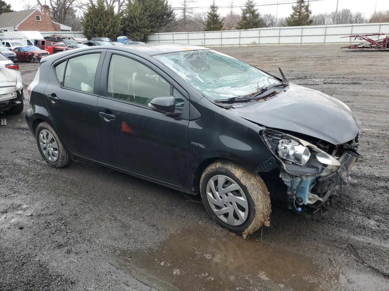 2012 Toyota Prius VIN JTDKDTB3XC1501515 Copart auction photo, front end damage thumbnail 4