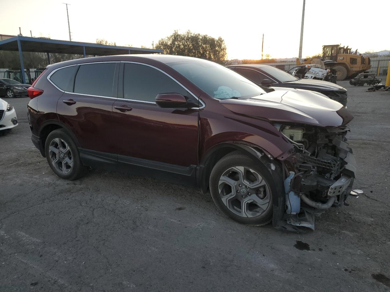 2019 Honda CR-V VIN 7FARW1H59KE024835 Copart auction photo, front end / side damage thumbnail 4