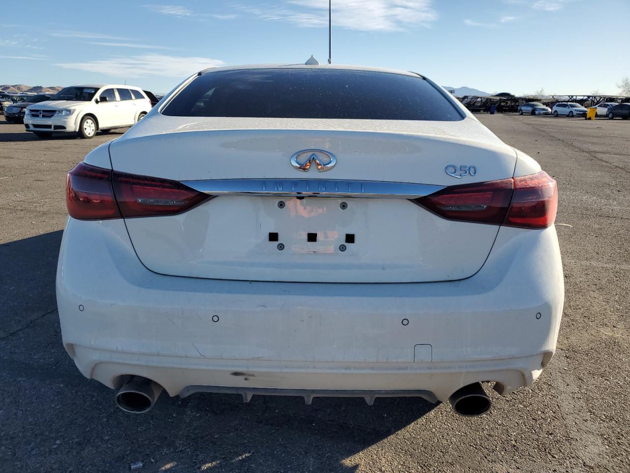 2021 Infiniti Q50 VIN JN1EV7BP6MM705607 Copart auction photo, vandalism / front end damage thumbnail 6