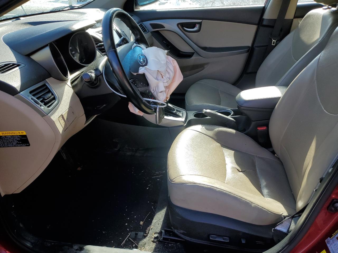 2015 Hyundai Elantra VIN 5NPDH4AE6FH547717 Copart auction photo, front end / rear end damage thumbnail 7