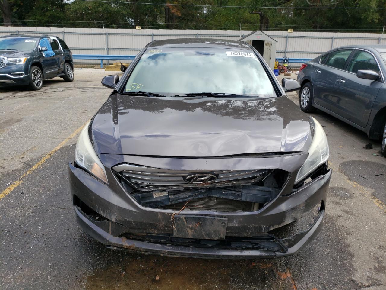 2016 Hyundai Sonata VIN 5NPE24AF2GH281919 Copart auction photo, front end / side damage thumbnail 5
