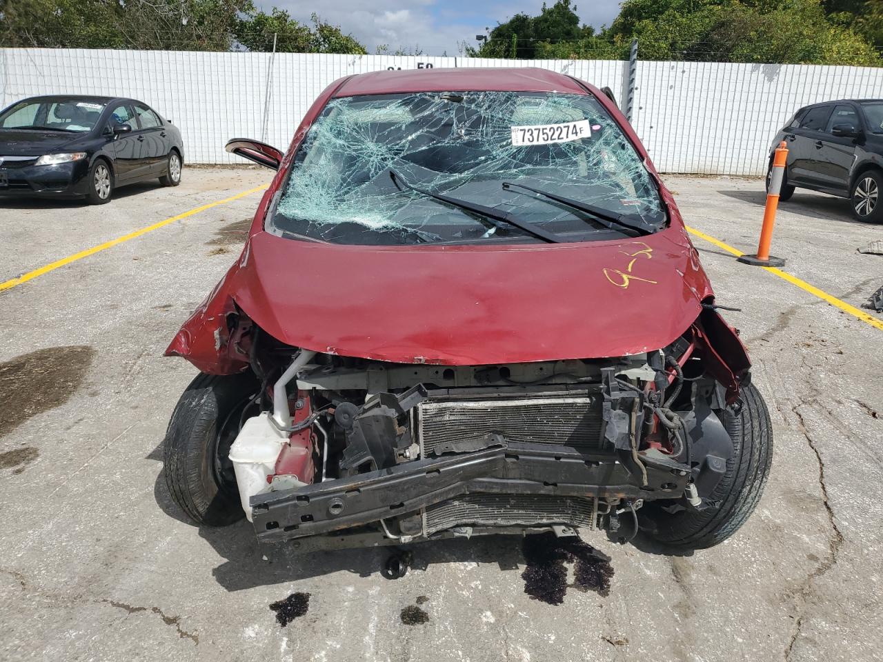 2014 Nissan Versa VIN 3N1CE2CP1EL417966 Copart auction photo, rollover damage thumbnail 5