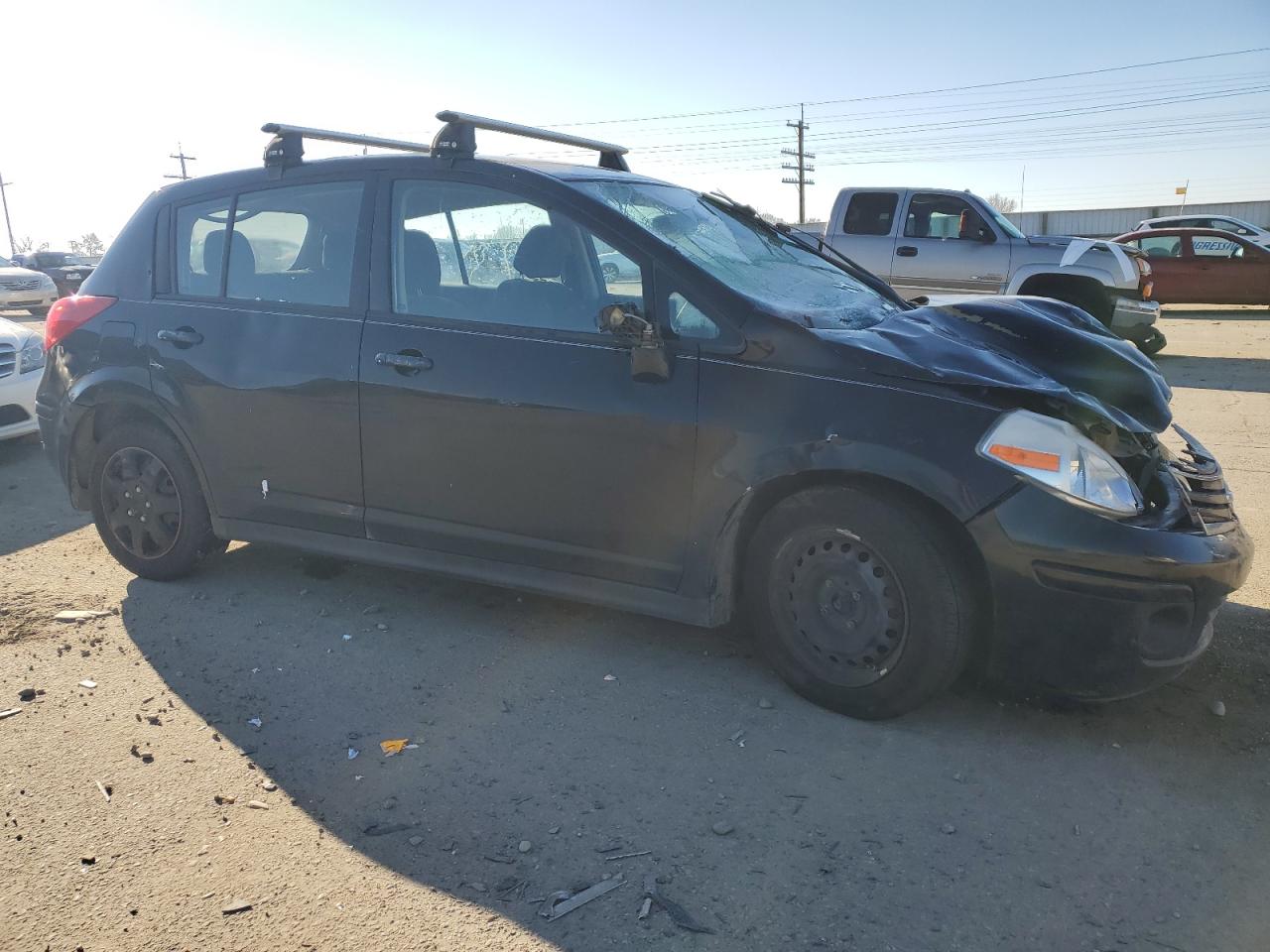 2011 Nissan Versa VIN 3N1BC1CP3BL386565 Copart auction photo, rollover damage thumbnail 4