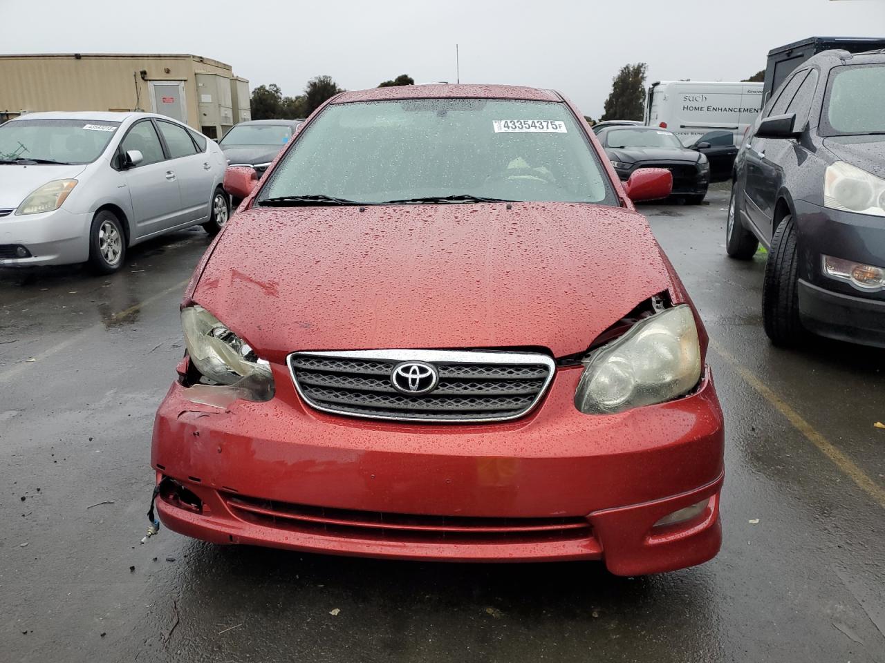 2008 Toyota Corolla VIN 1NXBR32E88Z951541 Copart auction photo, front end damage thumbnail 5