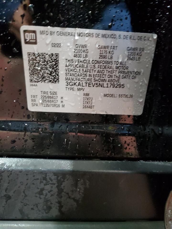 2022 GMC Terrain VIN 3GKALTEV5NL179295 Copart auction photo, front end / side damage thumbnail 14