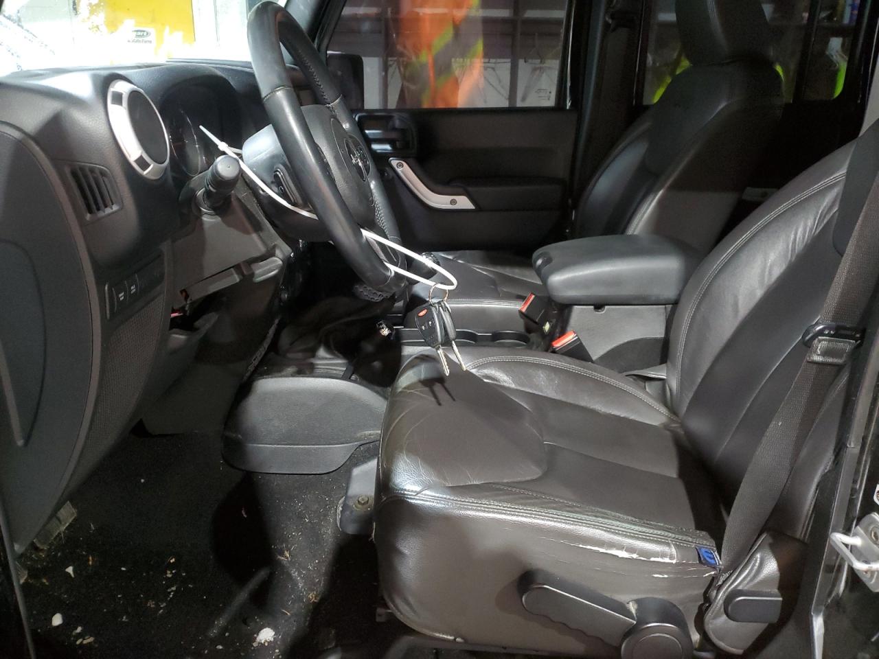 2014 Jeep Wrangler VIN 1C4HJWFG0EL117655 Copart auction photo, rear end damage thumbnail 7