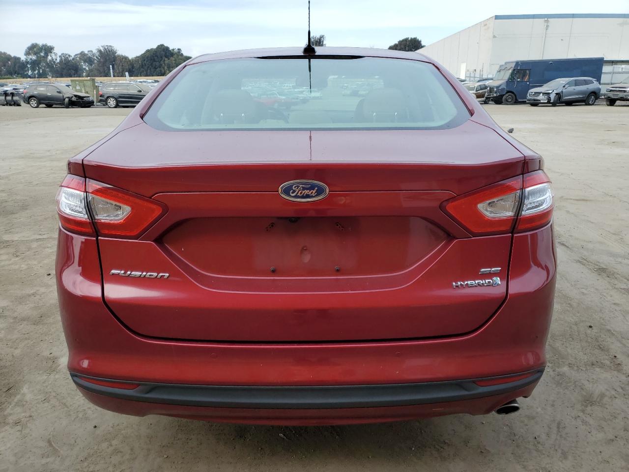 2016 Ford Fusion VIN 3FA6P0LU2GR240395 Copart auction photo, front end / side damage thumbnail 6