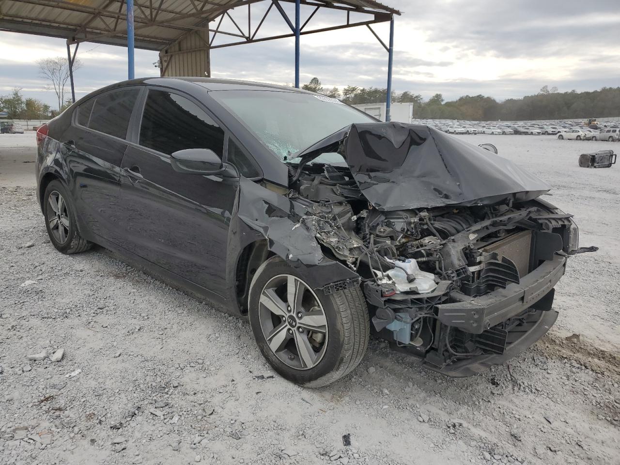 2018 KIA Forte VIN 3KPFL4A75JE256745 Copart auction photo, front end damage thumbnail 4