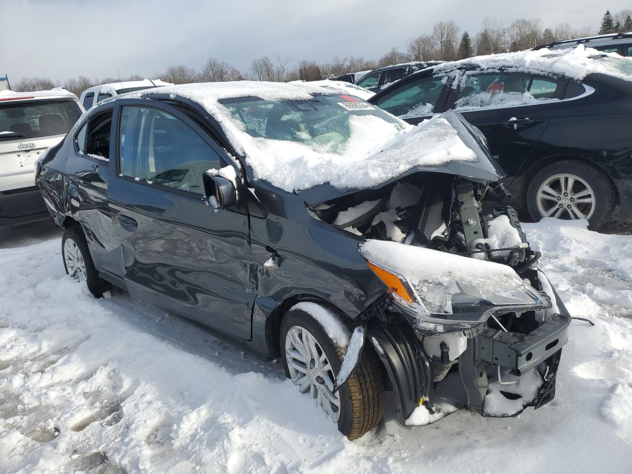 2024 Mitsubishi Mirage VIN ML32FUFJ7RHF03155 Copart auction photo, all over damage thumbnail 4